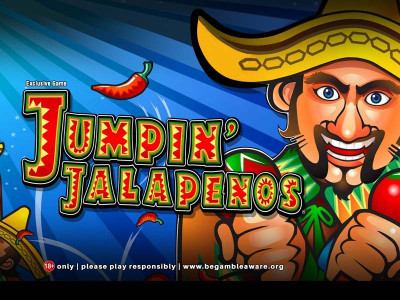 Jumpin Jalapenos slot game logo Jumpin Jalapenos slot game logo